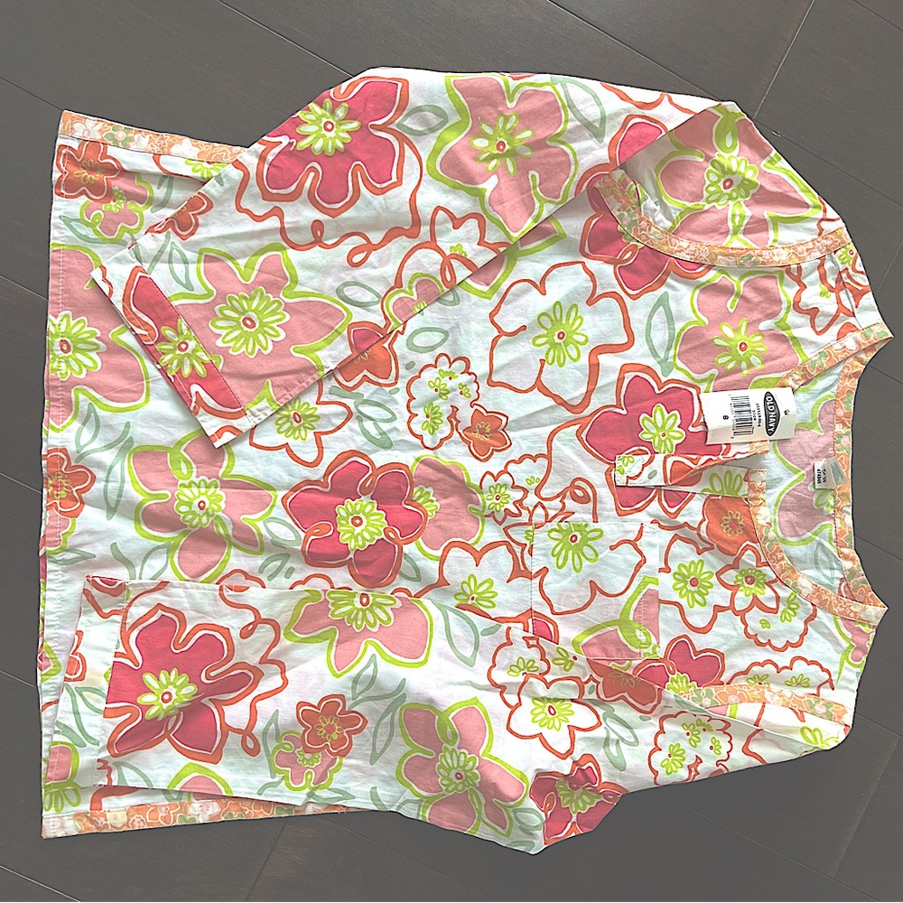 Old navy girls new summer floral top- size 8 girls